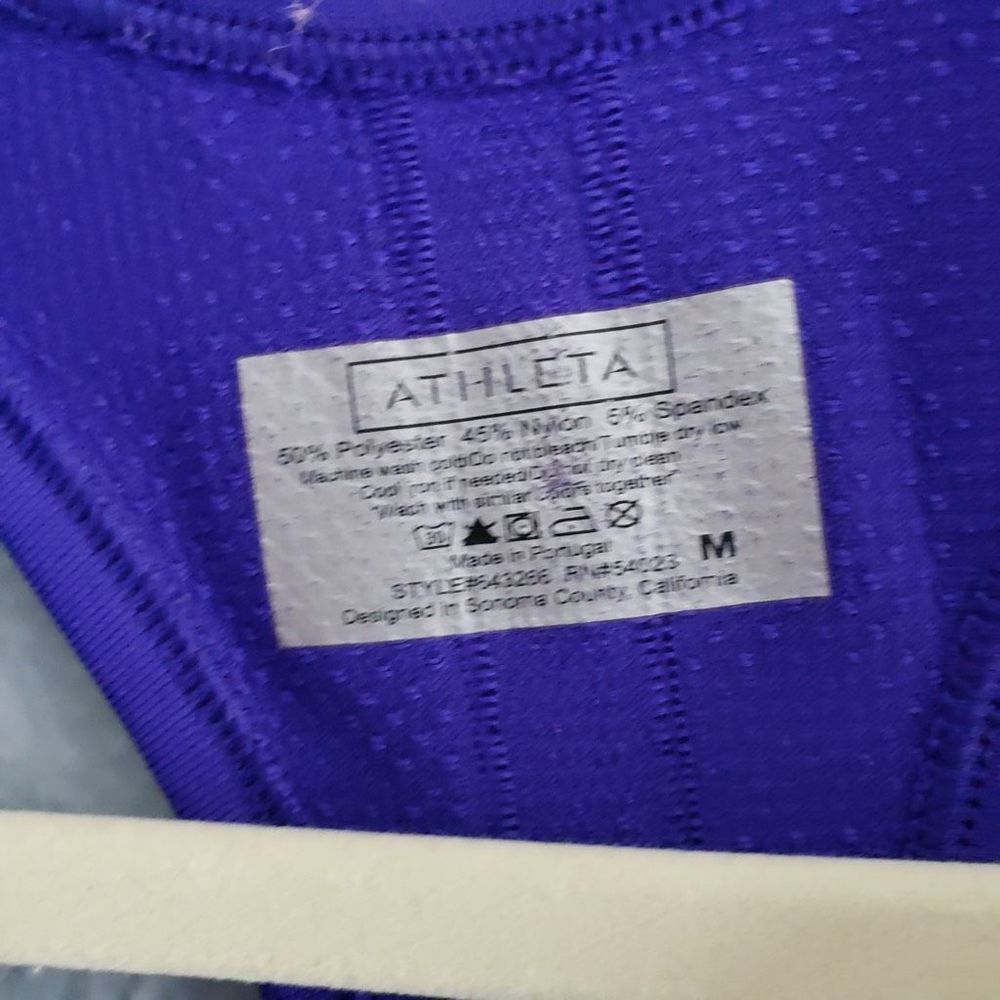 Athleta Speedlight Seamless Tank, Medium, Cobalt Blue - Picture 3 of 3